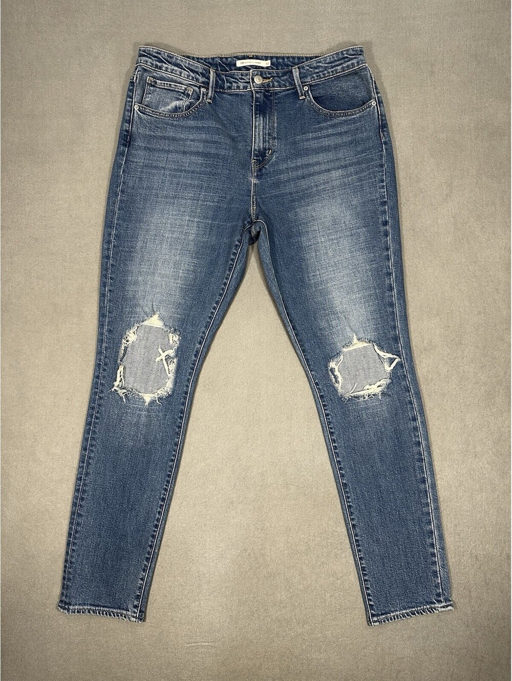Levi’s 721 Premium 33x29.5 High Rise Skinny Jeans Women’s Blue Stretch Red Tab